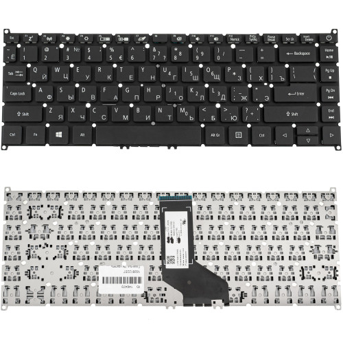 Клавиатура для ноутбука ACER (TM: P614-53, P414-53) rus, black, без фрейма