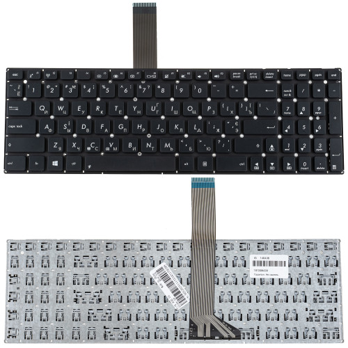 Клавиатура для ноутбука ASUS (A56, K56, S56, S505, S550, R505) ukr, black, без фрейма