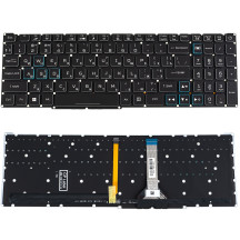 Клавіатура для ноутбука ACER (Nitro: AN517-55) ukr, black, без фрейму, підсвічування клавіш RGB (оригінал)