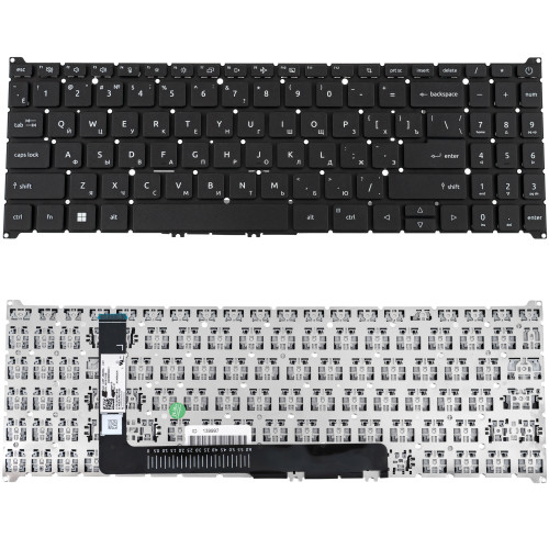 Клавиатура для ноутбука ACER (AS: A315-59) rus, black, без фрейма