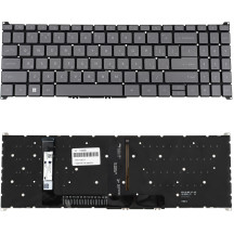 Клавіатура для ноутбука ACER (AS: A315-59) rus, dark gray, без кадру, подсветка клавиш