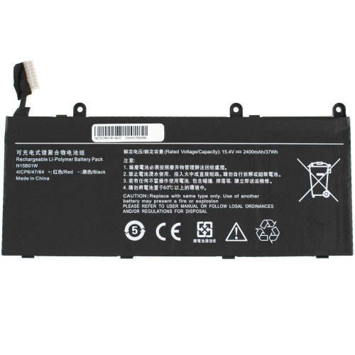 Батарея для ноутбука Xiaomi N15B01W (Mi Gaming 15.6) 15.4V 2400mAh 37Wh Black