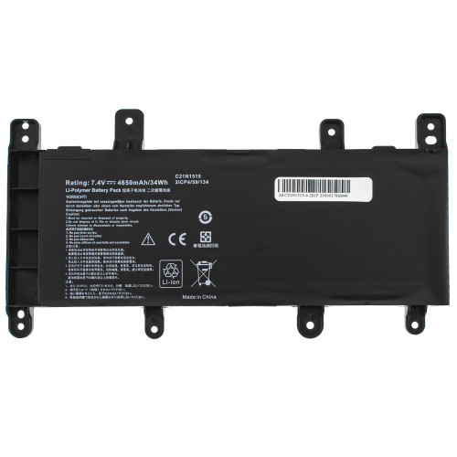 Батарея для ноутбука ASUS C21N1515 (Версия 1, смотреть на ушки на ФОТО !) (X756UJ, X756UA, X756UX, X756UB) 7.4V 4650mAh 34Wh Black