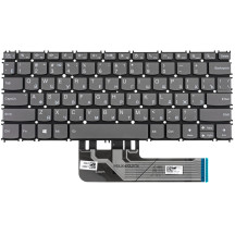 Клавіатура для ноутбука LENOVO (ThinkBook: 13s, 14s) rus, dark gray, без кадру, підсвічування клавіш