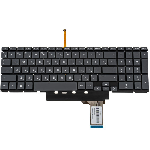 Клавіатура для ноутбука HP (Victus 16-K) rus, dark gray, без фрейму, підсвічування клавіш