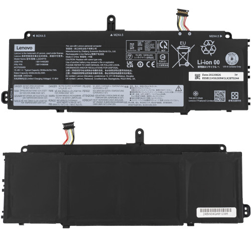 Оригінальна батарея для ноутбука LENOVO L22C4P70 (ThinkPad X13 G4 T, X13 Gen 4) 15.48V 3536mAh 54.7Wh Black
