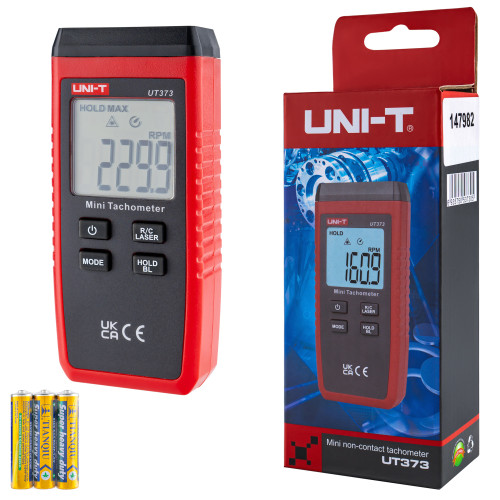 Лазерный бесконтактный тахометр UNI-T UT373 (50-200 мм) (10-99999 об/хв)