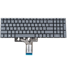 Клавиатура для ноутбука HP (250 G10) rus, gray, без фрейма, подсветка клавиш (ОРИГИНАЛ)