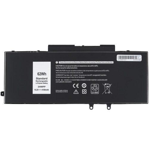 Батарея для ноутбука DELL 3HWPP (Latitude 5401, 5410, 5411, 5501, 5510, 5511) 15.2V 4100mAh 62Wh Black