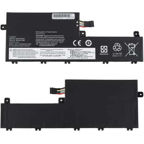 Батарея для ноутбука LENOVO L19L6P72 (ThinkPad T15p Gen 1, P15v Gen 1, P15v Gen 2) 11.55V 6200mAh 72Wh Black