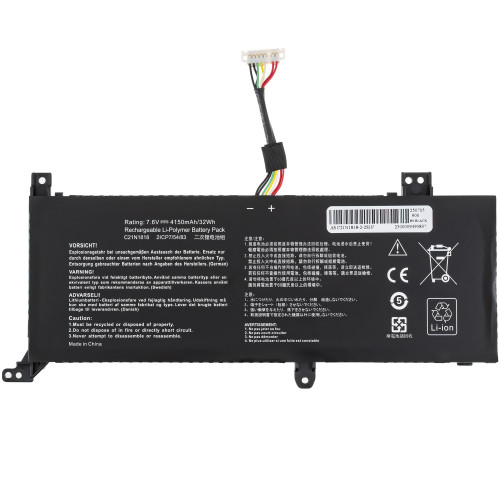 Батарея для ноутбука ASUS C21N1818-2 (X412UA, X415JA, X515JP, X515MA) 7.7V 4150mAh 32Wh Black