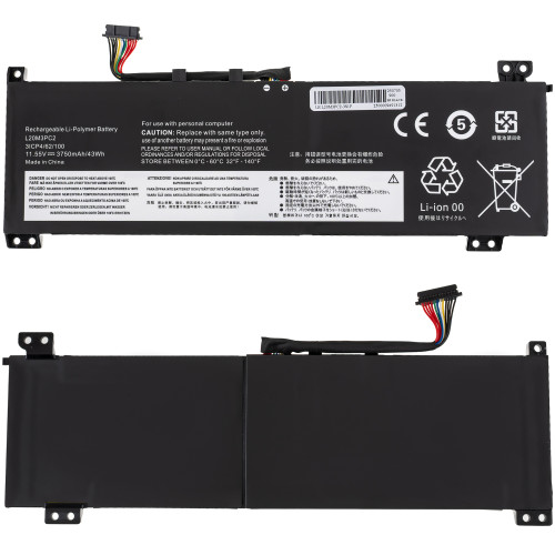 Батарея для ноутбука LENOVO L20M3PC2 (IdeaPad Gaming 3 15IHU6, 3 15ACH6) 11.52V 3750mAh 43Wh Black
