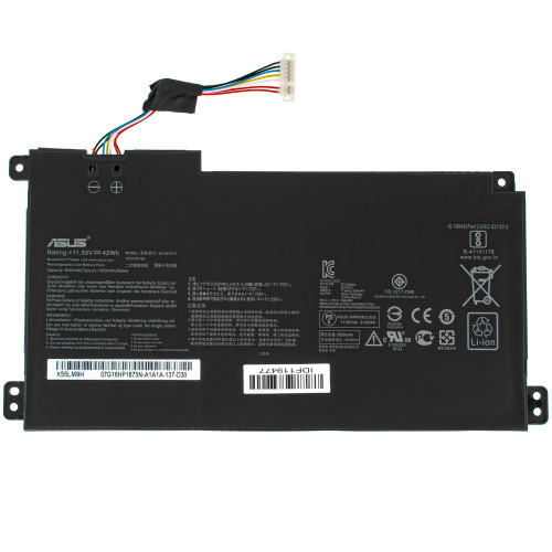 Оригинальная батарея для ноутбука ASUS B31N1912 (VivoBook: E410MA, E510MA, E410KA, E510KA series) 11.55V 3640mAh 42Wh Black (со шлейфом в комплекте)