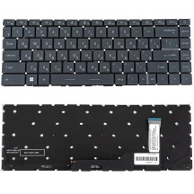 Клавиатура для ноутбука MSI (Modern 14 B) rus, gray,  без фрейма, подсветка клавиш (ОРИГИНАЛ)
