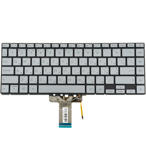 Клавиатура для ноутбука ASUS (X421 series) ukr, gray, без фрейма, подсветка клавиш (ОРИГИНАЛ)