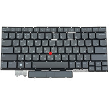 Клавіатура для ноутбука LENOVO (ThinkPad: X1 Yoga 8th Gen) rus, storm grey, без фрейму, підсвічування клавіш (ОРИГІНАЛ)