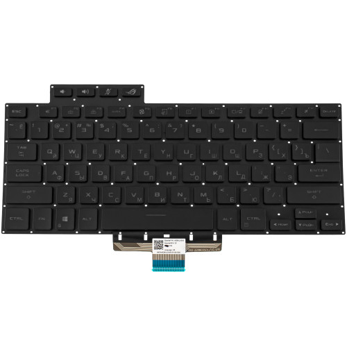 Клавиатура для ноутбука ASUS (GA503 series) rus, black, без фрейма, подсветка клавиш (ОРИГІНАЛ)