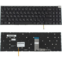 Клавіатура для ноутбука ASUS (K6602 series) rus, black, без кадру, підсвічування клавіш (ОРИГІНАЛ)