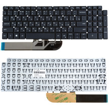 Клавіатура для ноутбука DELL (Inspiron: 5584), rus, gray, без фрейма