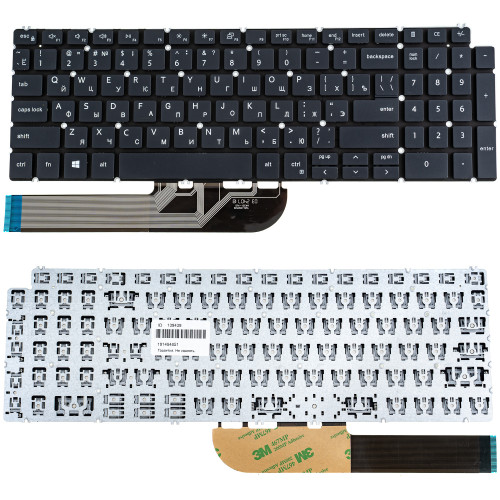 Клавіатура для ноутбука DELL (Inspiron: 5584), rus, gray, без фрейма