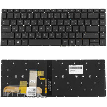 Клавиатура для ноутбука HP (EliteBook X360 1040 G5 G6) rus, black, без фрейма, подсветка клавиш (ОРИГИНАЛ)