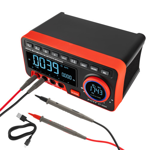 Цифровой Мультиметр ZOYI ZT-5566 (измеритель напряжения тока сопротевления ёмкости частоты Амперметр Вольтметр) True RMS с автоматическим и ручным выбором диапазонов
