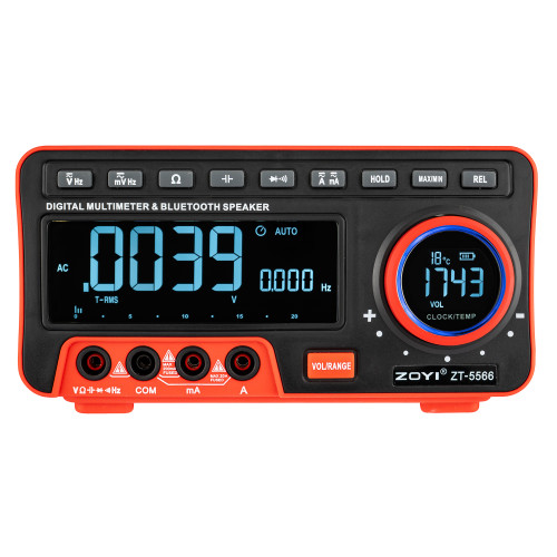 Цифровой Мультиметр ZOYI ZT-5566 (измеритель напряжения тока сопротевления ёмкости частоты Амперметр Вольтметр) True RMS с автоматическим и ручным выбором диапазонов