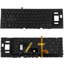 Клавиатура для ноутбука ASUS (GX531 series) rus, black, без фрейма, подсветка клавиш (RGB 16 pin)