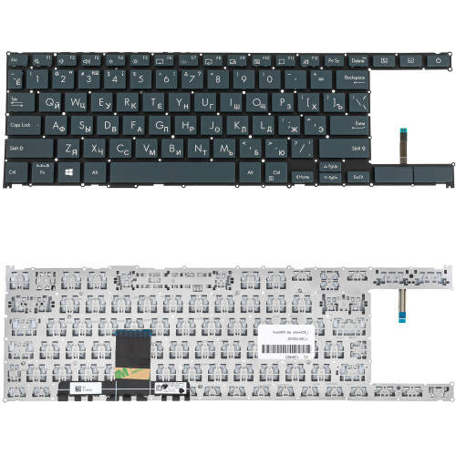 Клавиатура для ноутбука ASUS (UX482 series) rus, black, без фрейма