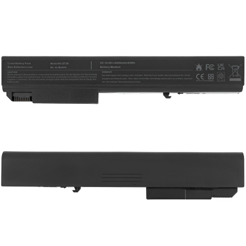 Батарея для ноутбука HP 8530P (EliteBook: 8530p, 8530w, 8540p, 8540w, 8730w, 8740w, Probook 6545b) 14.4V 4400mAh Black