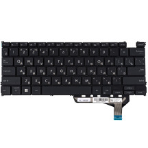 Клавіатура для ноутбука ASUS (UM3402 series), rus, black, без кадру, підсвічування клавіш