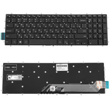 Клавиатура для ноутбука DELL (Inspiron: 7566, 7567) rus, black, без фрейма (ОРИГИНАЛ)