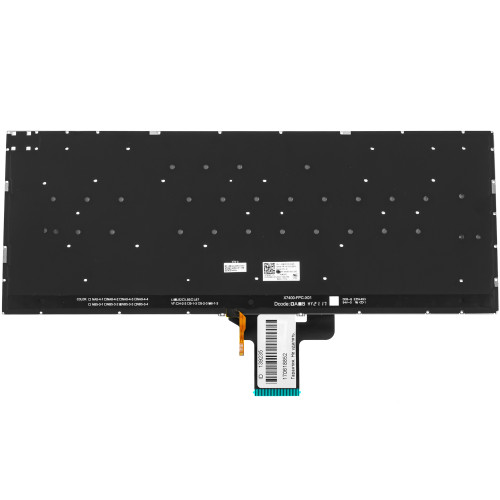 Клавіатура для ноутбука ASUS (X3400, X7400 series), rus, black, без кадру, підсвічування клавіш (Red Esc)