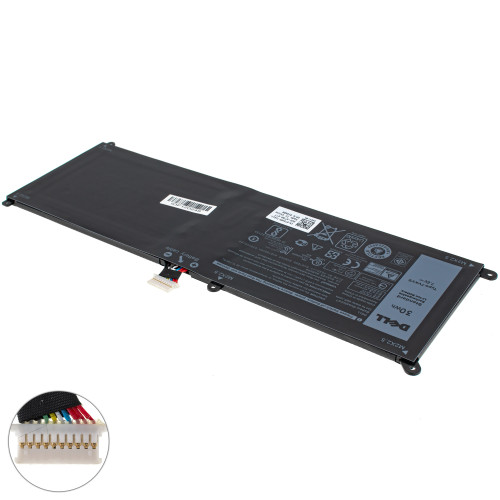 Оригинальная батарея для ноутбука DELL 7VKV9 (Latitude 7275, XPS 9250) 7.6V 3910mAh 30Wh Black