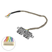 Б.У. Роз'єм живлення, роз'єм USB для ноутбука HP (4525s) з кабелем 613224-001