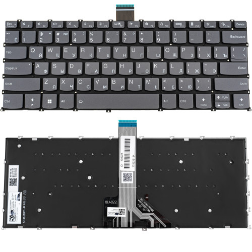 Клавиатура для ноутбука LENOVO (IdeaPad Pro: 5-14 series), rus, onyx black, без фрейма, подсветка клавиш