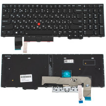 Клавиатура для ноутбука LENOVO (ThinkPad: P15, P17 gen 2) rus, black, подсветка клавиш (ОРИГИНАЛ)