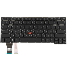 Клавіатура для ноутбука LENOVO (ThinkPad: T14s Gen 2) rus, black, без фрейму, підсвічування клавіш (ОРИГІНАЛ)