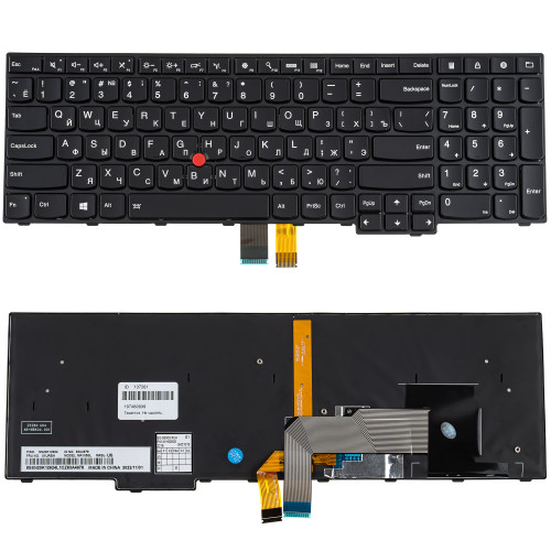 Клавиатура для ноутбука LENOVO (ThinkPad: X13 Gen 2) rus, black, подсветка клавиш