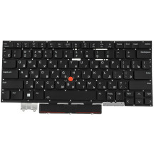 Клавіатура для ноутбука LENOVO (ThinkPad: X1 Carbon 10th Gen) rus, black, без фрейма, підсвічування клавіш