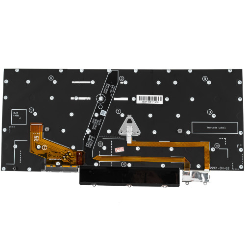 Клавіатура для ноутбука LENOVO (ThinkPad: X1 Carbon 10th Gen) rus, black, без фрейма, підсвічування клавіш