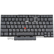 Клавиатура для ноутбука LENOVO (ThinkPad: X1 Yoga 7th Gen) rus, storm grey, подсветка клавиш, без фрейма