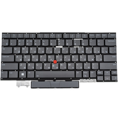 Клавиатура для ноутбука LENOVO (ThinkPad: X1 Yoga 7th Gen) rus, storm grey, подсветка клавиш, без фрейма