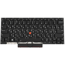 Клавиатура для ноутбука LENOVO (ThinkPad: X1 Nano Gen 2) rus, black, подсветка клавиш, без фрейма