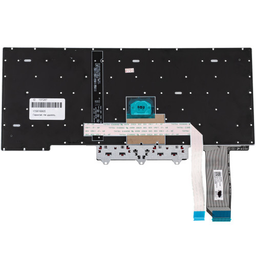 Клавіатура для ноутбука LENOVO (ThinkPad: E14 Gen 3) rus, black, без фрейму, підсвічування клавіш