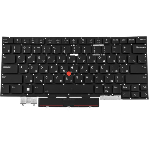 Клавиатура для ноутбука LENOVO (ThinkPad: X1 Yoga 8th Gen) rus, black, без фрейма, подсветка клавиш (ОРИГИНАЛ)