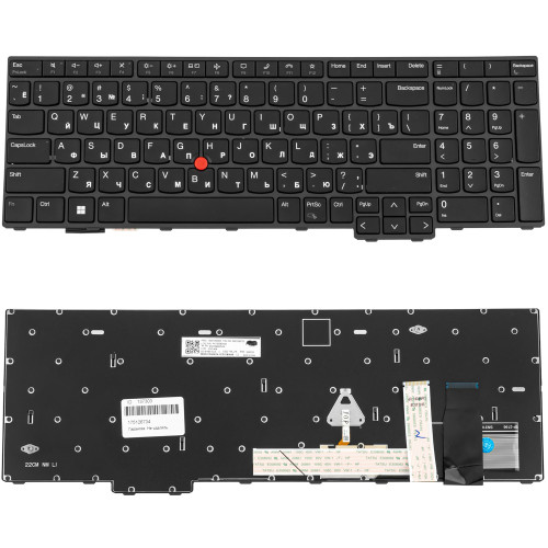 Клавіатура для ноутбука Lenovo (ThinkPad: L15 Gen 4) rus, black