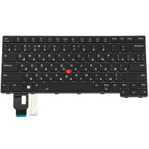 Клавіатура для ноутбука Lenovo (ThinkPad: T14, L14 Gen 3) rus, black, підсвічування клавіш (ОРИГІНАЛ)