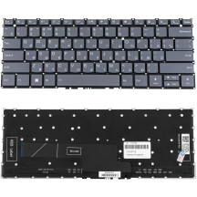 Клавіатура для ноутбука Lenovo (ThinkBook: 13x G2 IAP) rus, black, без фрейму, підсвічування клавіш