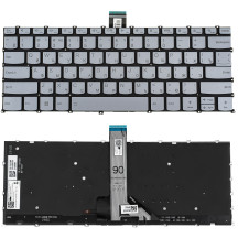 Клавиатура для ноутбука LENOVO (IdeaPad Pro: 5-14 series), rus, silver, без фрейма, подсветка клавиш